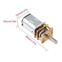 DC 3V 30RPM Speed Reduction Motor N20 3mm Shaft Mini Metal Gearwheel Gear Motor with Full Metal Gearbox Micro Motor