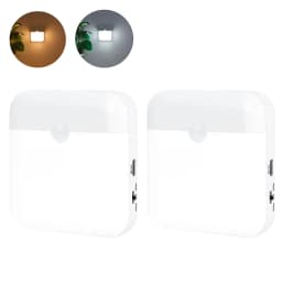 Motion Sensor Night Light Rechargeable USB‑C PIR Sensor Wall Light 3 Color ModeMagnetic Stick‑on Night Lamp for Hallway Staircas