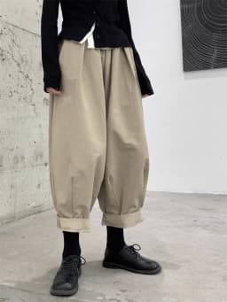 plus Size Women's Casual Loose Dad Nine-Piece Cabbage Pants Spring Summer Trendy Design Commuting Sle Lantern Pants