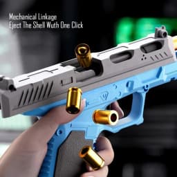 P320 Shell Throwing Continuous Firing Blowback Soft Bullet Toy Gun Outdoor Sport Shooting Game Christmas Gift