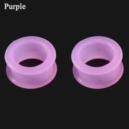 2PCS Flexible Silicone Skin Ear Tunnels Plugs Hollow Flesh Color Gauges Piercing Expander Earring Body Jewelry Earlets 3-20mm