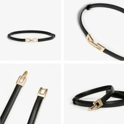 BEAUTODAY Brown Belts Women Genuine Leather Solid Slender Ladies Designer Jeans Dress Brand Accessories Waistband 91092