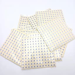 13mm Circular Digital Sticker Number Labels From 0 to 30 Digital Adhesive Stickers 1980 Pcs/Pack 1,5,9,3,15,21,23,16,18