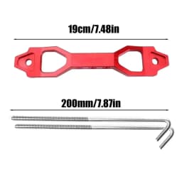 200/250mm Battery Tie Down Bracket Aluminum Car Accessories Space-Saving Battery Trays Automotive Replacement Mount for Vehicles