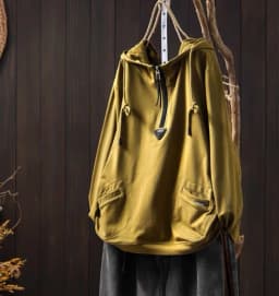 Women's Vintage and Casual Long-sleeved Pullover Top, 2025 New Spring Loose Hooded Sweatshirt