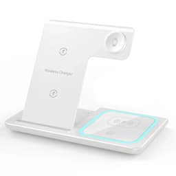 30W 3 in 1 LED Fast Wireless Charger Stand Foldable Charging Station For iPhone 17- 12 Apple Watch 9 8 7 6 5 Airpods Pro