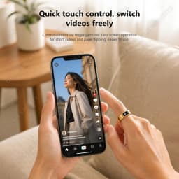 AI Recording Translation Smart Ring Heart Rate Blood Oxygen Sleep Monitor Touch Voice Recorder Sports Waterproof Smartring R12