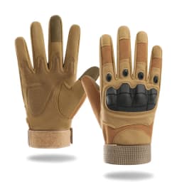 Tactical Cycling Gloves Men Women Knuckle Shell Protective Camping Gloves Motorcycle Hiking Full Finger Exercise Patrol Gloves