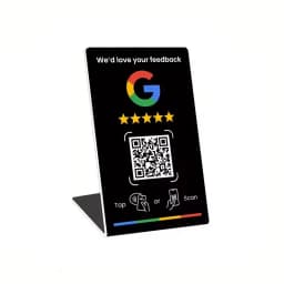 NFC215 Programmable for Google Review Card NFC Station Table 13.56Mhz QR code can be independently set to link Standing Card