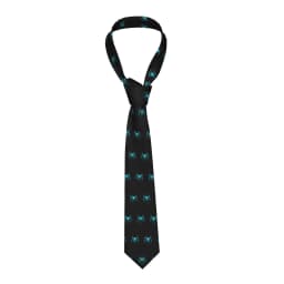 Formal Spider Cartoon Neck Tie for Office Custom Men Spider Web Cute Little Animal Neckties