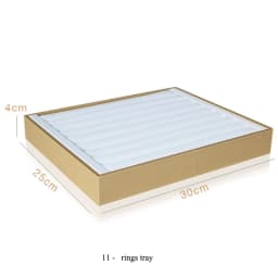 Organizer Case Jewellery Display Ring Tray Earring Holder Various Models Wholesale Luxury Gold White PU Necklace Jewelry