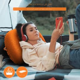 Ultralight Inflatable Camping Travel Pillow - Compressible Comfortable for Neck & Lumbar Support While Camp, Hiking, Backpacking