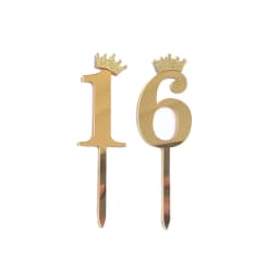 Happy Birthday Cake Topper Wedding Decorations Acrylic Cake Topper Gold Silver Numbers 10 16 18 20 30 Cake Decoration Tools