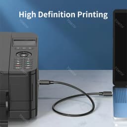 USB 3.0 Printer Cable USB 3.0 A to B USB3.0 Cable Extension Printer Cord Wire for PC Epson ZJiang Label Scanner Printer Cable