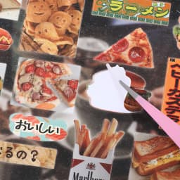 30P Die-Cut Sticker Book - Japanese Food & Dessert Vintage Showa Style - Glitter Matte Glossy Finish - 650+ Cute Elements