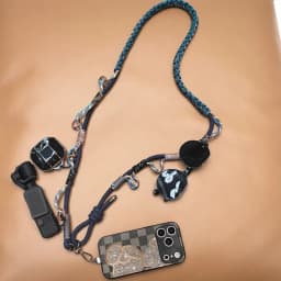 Multi-purpose Outdoor Phone Hand-woven Lanyard Camera Crossbody Strap Tactical Replacement Adjustable Bag Strap Accessories