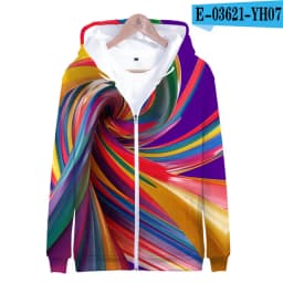 Colorful Spiral Dizzy Pattern Hoodie Men Women Optical Illusion Hoodies Sweatshirt Harajuku Tie Dye Jacket Coat Clothes