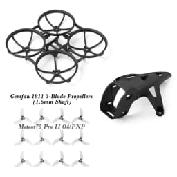 BETAFPV Meteor75 Pro II Canopy II for O4 Air Unit and Brushless Whoop Frame, Gemfan 1811 3-Blade Propellers Parts and Spares