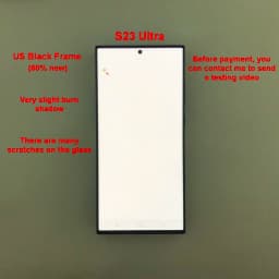 100% Testing for Samsung Galaxy S23 Ultra LCD S918E S918B/DS Display Touch Screen Digitizer Replacement with Defective Screen