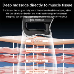 Rechargeable Fascia Knife Tens EMS Muscle Stimulation Micro Massage Relax Electric Leg Scraping Fascia Knife Vibration Massager