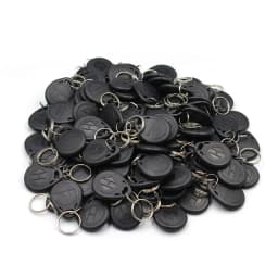 100pcs Waterproof 125KHz RFID Tag Proximity RFID Card Keyfob Key Fob Access Control Smart Card Color ID Keychain