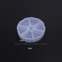 1Pc Multifunctional Clear Plastic Organizer Box with Grids Container Craft Storage for Beads Organizer Art DIY Jewelry