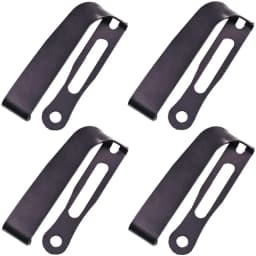 Black/Stonewashed Slotted Clip Belt Loop Buckle Clamp for Kydex Pouch Sheath Holster With Assemble Screws