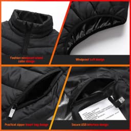 Heated Vest 26 Areas Men Heating Jacket Heated Winter Womens Heater Jacket Thermal Vest Body Warmer Outdoor Sports Coat 6XL