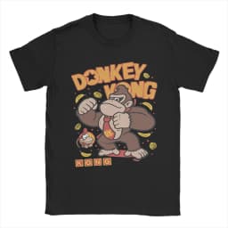 2026 Summer New Style Fun "Gorilla Khan" Video Game High-Quality Comfortable Men's Printed Round-neck T-Shirt