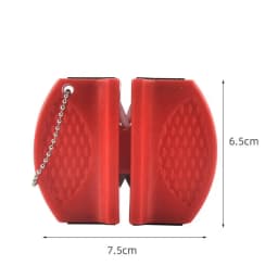 1pcs Mini Knife Sharpener Rough And Delicate Double Sided Sharpener Portable Ceramic Sharpener Pocket Outdoor Camping And Hiking