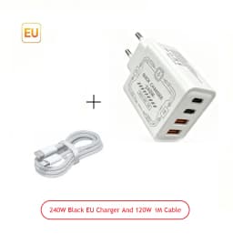 240W GAN Mechanical Multi-Port Fast Charger Portable Travel Power Adapter EU US Plug Widely Compatible with Multiple Devices