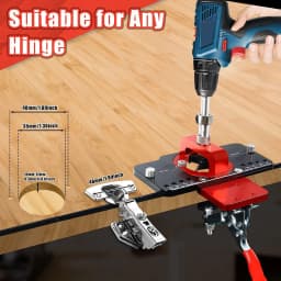35mm Concealed Door Hinge Jig Accurate Locking Cabinet Hinge Jig Pocket Hole Jig Adjustable Quick Punch Cabinet Hardware Jig