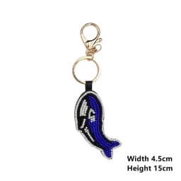 Cute Conch/Starfish/Crab/Seashell Appliques Embroidered Beaded Decals Keychains DIY Bags Charms Ocean-theme Hanging Ornament