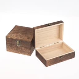 Vintage-Inspired Wooden Boxes With Lid Square Hinged Jewellery Craft Storage Box For Home Decoration DIY Hand-Made Mother's Day