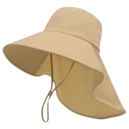 Protection Sun Hat Polyester Fiber Wide Brim with Neck Cover Cooling Quick Dry Beach Hiking Fishing Gardening Outdoor Activities