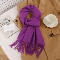 70Color Solid Winter Women Scarf Warm Thicken Cashmere Shawl Outdoor Tassels Pashmina Lady Wrap Windproof Scarves Fashion Luxury