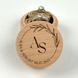 Free Personalized Engagement Ring Box Wooden Ring Box for Wedding Custom Proposal Engraved Ring Bearer Anniversary Gifts for Her