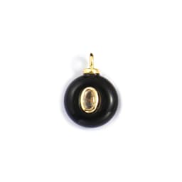 1 Piece Cubic Zirconia & Natural Stone Geometric Charms Round 18K Gold Plated Pendants For DIY Necklace Bracelet Jewelry Making