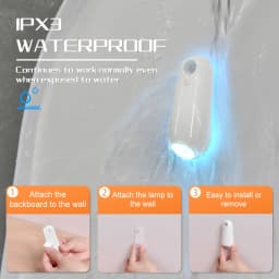 Smart Motion Sensor Night Light LED Projector Toilet Lights USB Rechargeable Colorful Foot Lamp Wall Lamp for Bathroom Corridor