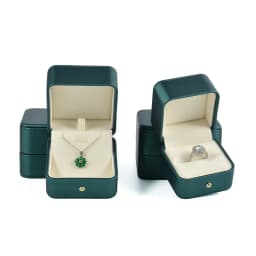 High Quality PU Leather Jewely Boxes Necklace Bangle Bracelet Ring Gift Packaing Case with Custom Logo