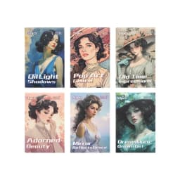 50 Sheets/pack Classical Retro Beauty Scrapbook Journal Diary DIY Paper Stickers Decorative Collages Material