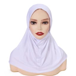 Instant Jersey Hijab Premium Stretch Jersey Headscarf Pre-Sewn Quick Hijab for Muslim Women No Tie Comfortable Hijab for Daily