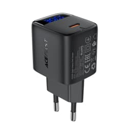 ACEFAST GaN PD30W EU Phone Fast Charging Charger For iPhone 16/15 Pro Max USB C Wall LED Digital Display Adapter For Samsung S25