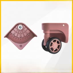 Universal Luggage Wheel Replacement Parts Quiet Universal Spinner Wheels Repair for Suitcase Password Box Shock Absorption