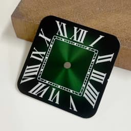 NH35 27mm Santos Square Dial Customizable Logo White/Black/Blue/Green/Brown No Luminous Fit NH35 NH36 NH38 Movement