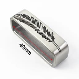 Deepeel 40mm Belt Loop Brushed Metal Solid Stainless Steel Strap 3.7-3.9cm Belts DIY Leather Craft Hardware Jeans Accessories