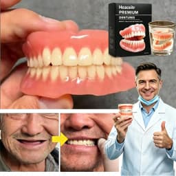Slim Comfortable Custom Fit Dentures Boil to Shape Fits All Arch Sizes Reliable for Daily Meal Drink