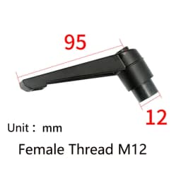 10PCS Adjustable Handle Lever Clamping Handles Metal Knob Machinery Tools Male Female Thread Diameter M4-M16 Length 10mm-80mm