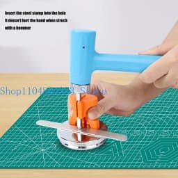 Handheld Metal Stamping Clamp Tool for Engraving on Jewelry and Craft With Sturdy Plastic Designs