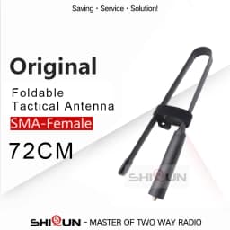 Baofeng Walkie Talkie CS Tactical Antenna UV-K5 Foldable Aerial SMA-F VHF UHF UV-5R UV-82 UV-25M UV-16 UV-68 Pro Max Accessories